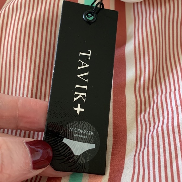 Tavik - Women’s Claire Striped One Piece Swimsuit with low twist back. NWT SZ XS - Picture 7 of 9